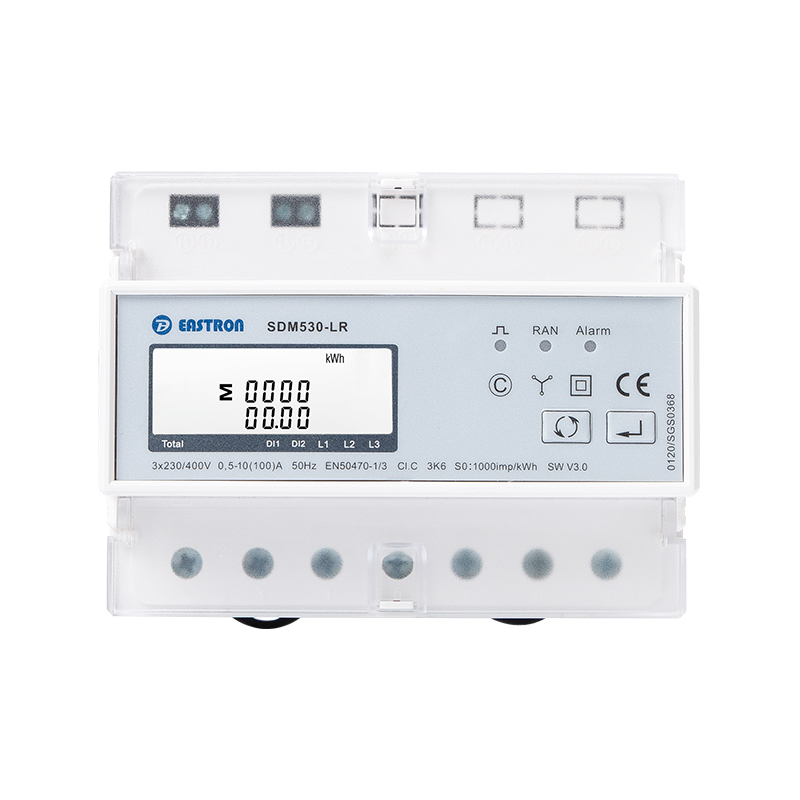 Medidor de energía multifunción trifásico con control remoto tipo LoraWAN