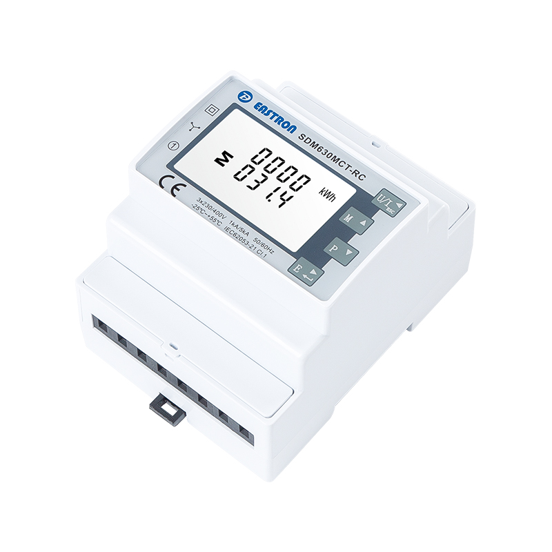 Rogowski Coil Connect RS485 Modbus Din Rail medidor de energía multifunción trifásico