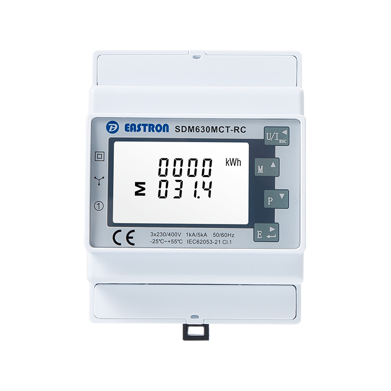 Rogowski Coil Connect RS485 Modbus Din Rail medidor de energía multifunción trifásico