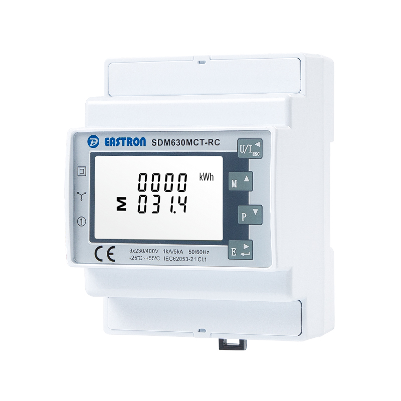 Rogowski Coil Connect RS485 Modbus Din Rail medidor de energía multifunción trifásico