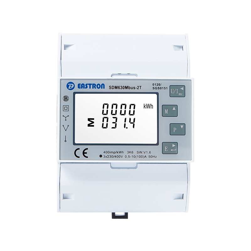 Medidor de Energía MID Trifásico de Doble Tarifa Mbus Din Rail