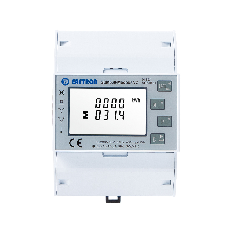 Medidor de energía trifásico RS485 Modbus 100A, carril Din, MEDIADOS DE