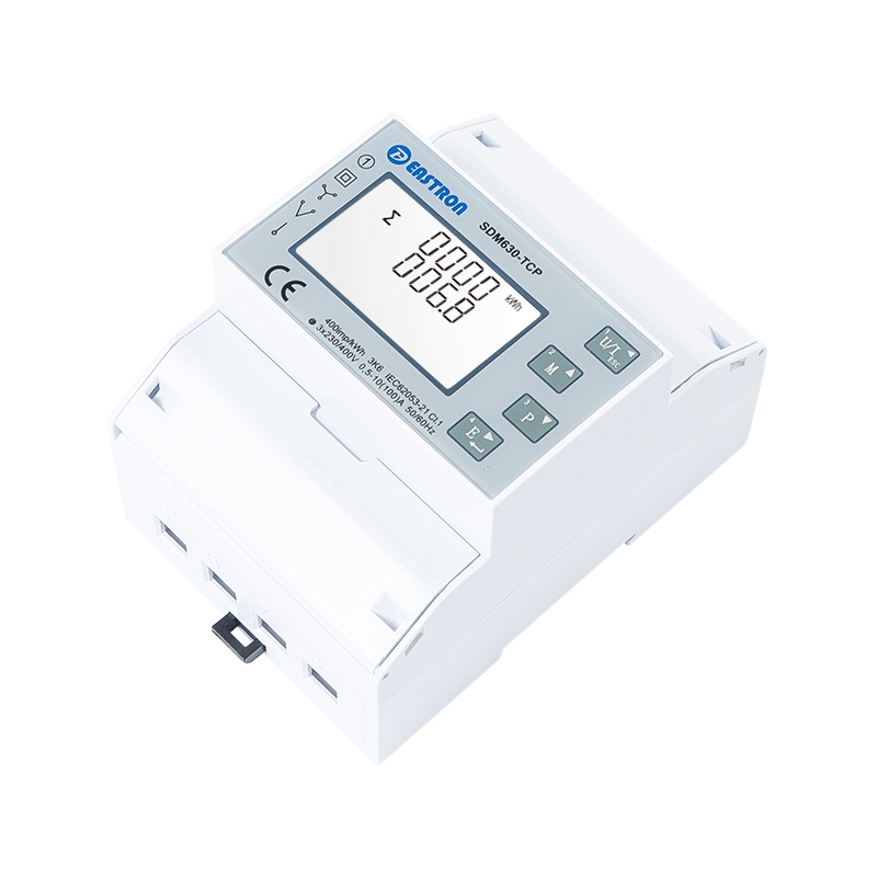 Medidor de energía multifunción trifásico Modbus TCP Din Rail