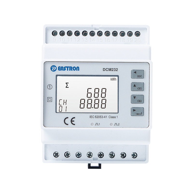 Metro 5-1000V DC RS485 Modbus de la energía de DC del carril del dinar de los canales dobles