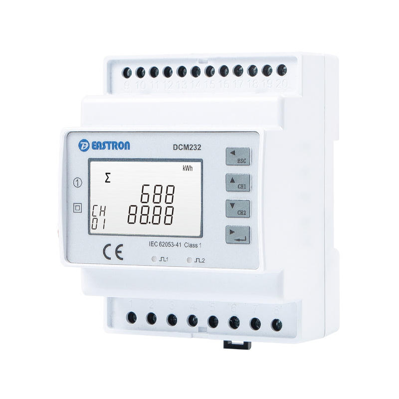 Metro 5-1000V DC RS485 Modbus de la energía de DC del carril del dinar de los canales dobles