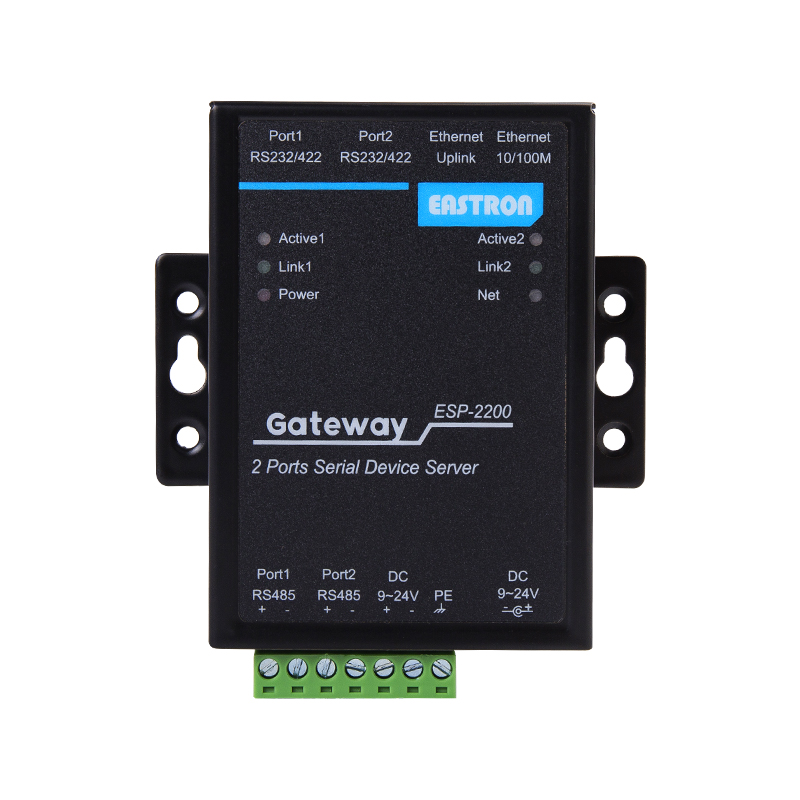 Dos puertos RS485/232/422, dos puertos Ethernet Servidor serie para soluciones IOT