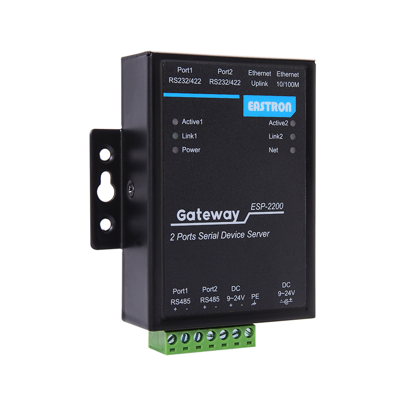 Dos puertos RS485/232/422, dos puertos Ethernet Servidor serie para soluciones IOT