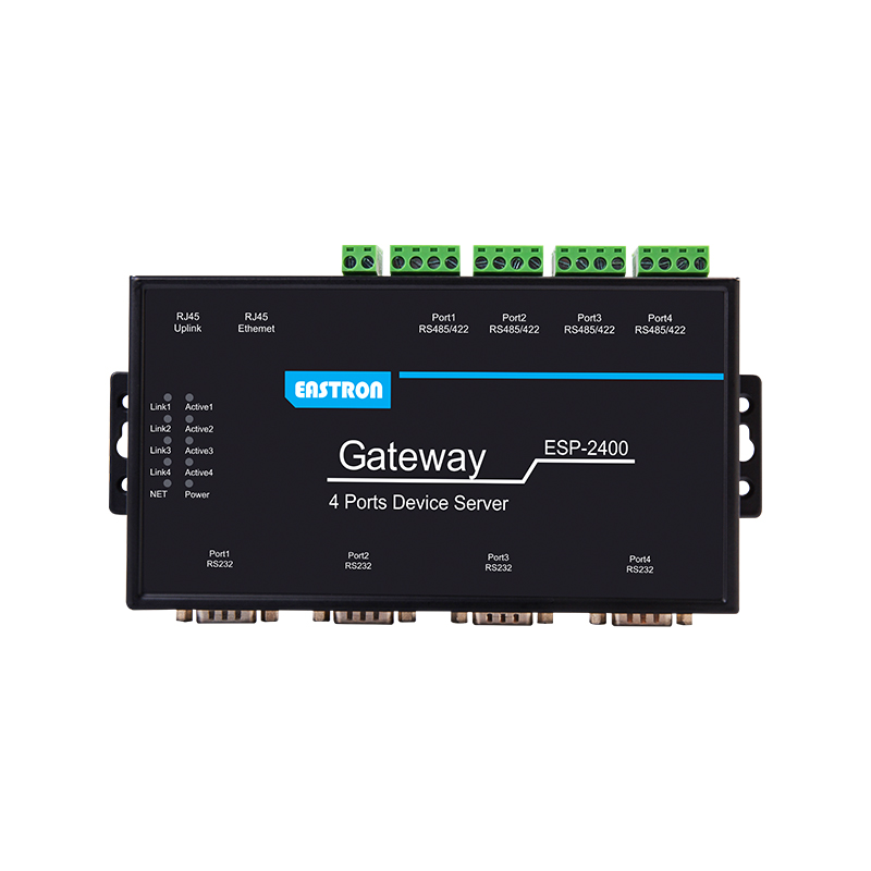 Convertidor de cuatro puertos RS485/232/422 a protocolo Ethernet para soluciones IOT