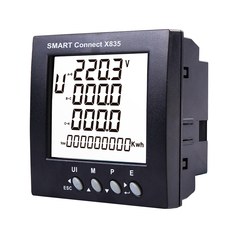 Analizador de potencia multifunción RS485 Modbus tipo panel 96x96x50