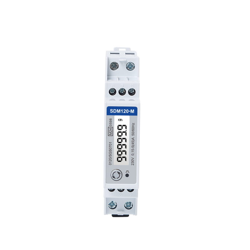 Medidor de energía multifunción monofásico RS485 Modbus/DLT645 Din Rail