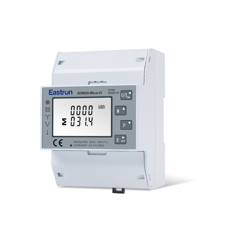 Medidor de energía trifásico RS485 Modbus 100A, carril Din, MEDIADOS DE