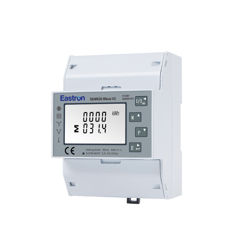 Medidor de energía trifásico RS485 Modbus 100A, carril Din, MEDIADOS DE