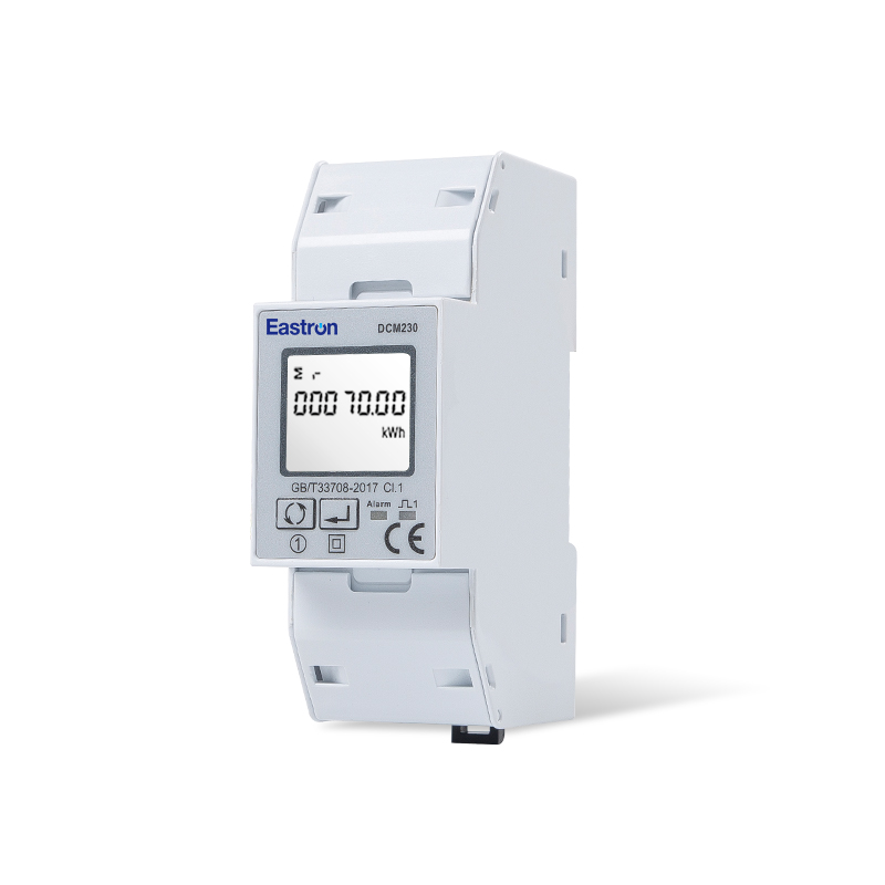 Medidor de energía CC de carril Din de carga única 5-1000V CC RS485 Modbus/DLT645