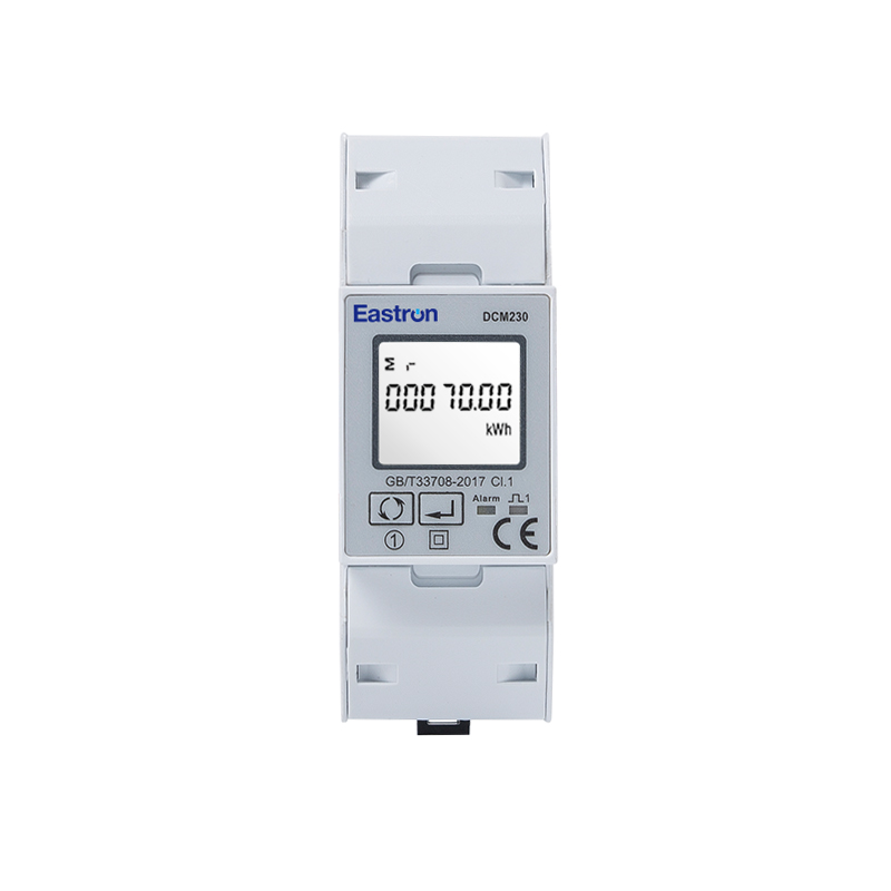 Medidor de energía CC de carril Din de carga única 5-1000V CC RS485 Modbus/DLT645