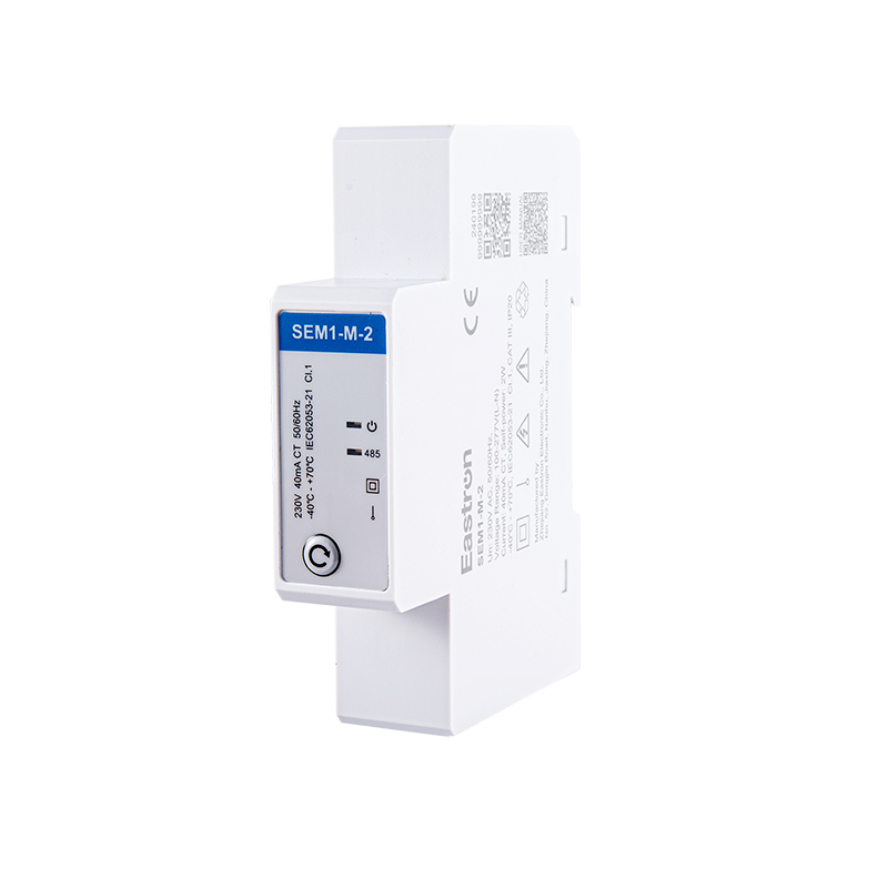 CT Tipo RS485 Modbus Medidor de energía ferroviaria de DIN de una sola fase para medición fotovoltaica