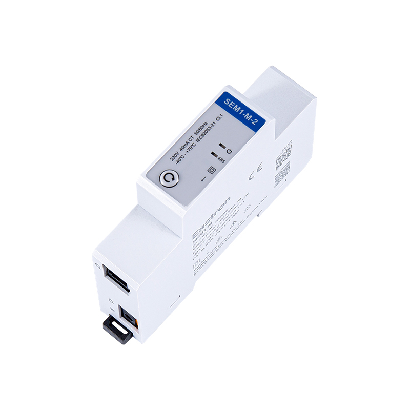 CT Tipo RS485 Modbus Medidor de energía ferroviaria de DIN de una sola fase para medición fotovoltaica
