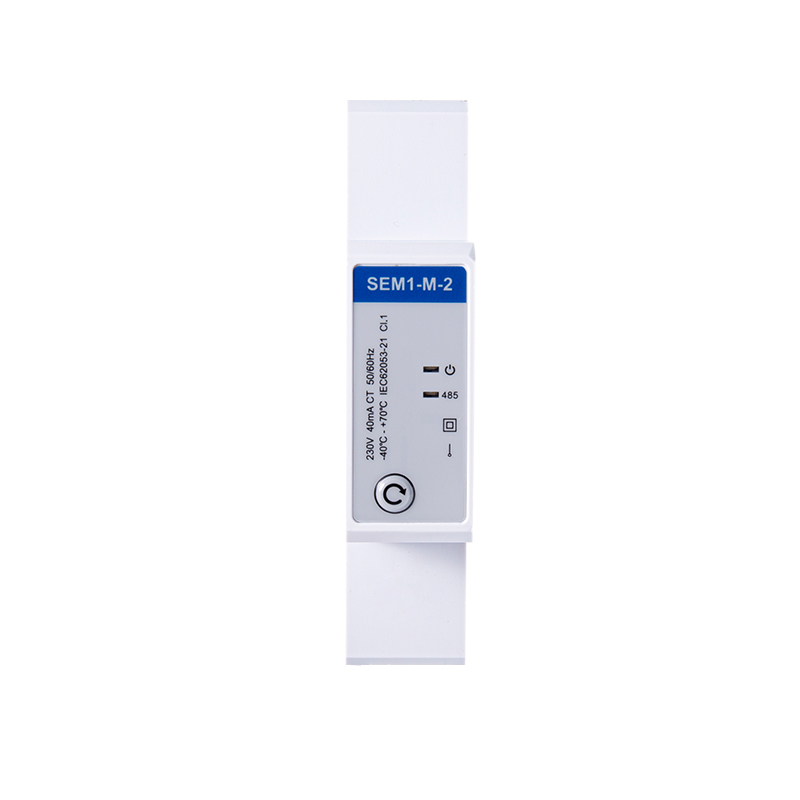 CT Tipo RS485 Modbus Medidor de energía ferroviaria de DIN de una sola fase para medición fotovoltaica