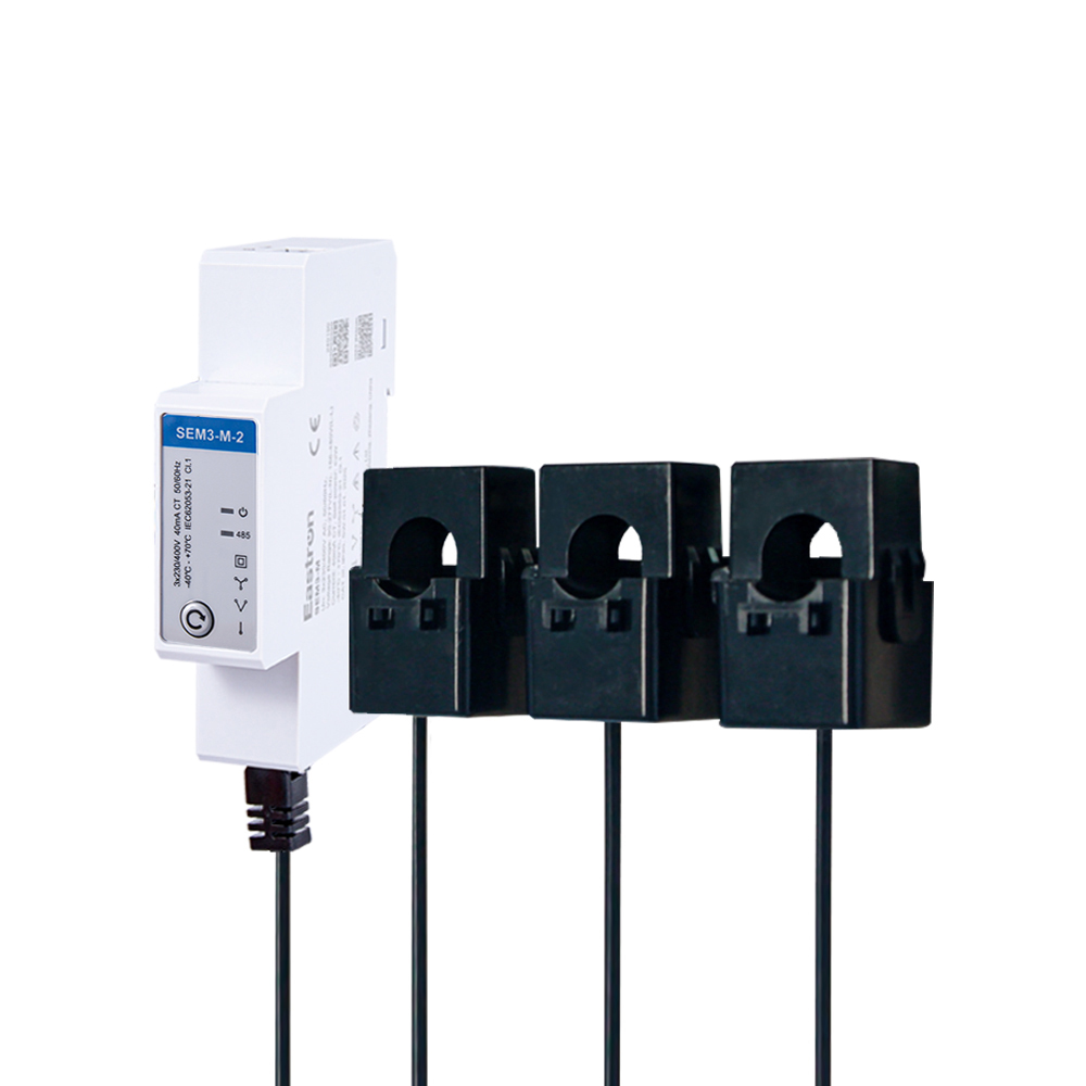 DIN Rail Tipo RS485 Modbus Medidor de energía de función MULIT TRIMIT con conexión CT