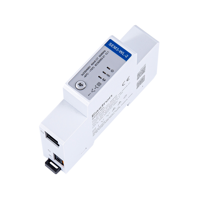 CT Tipo de triple fase DIN Rail Wifi Medidor de energía para medición fotovoltaica