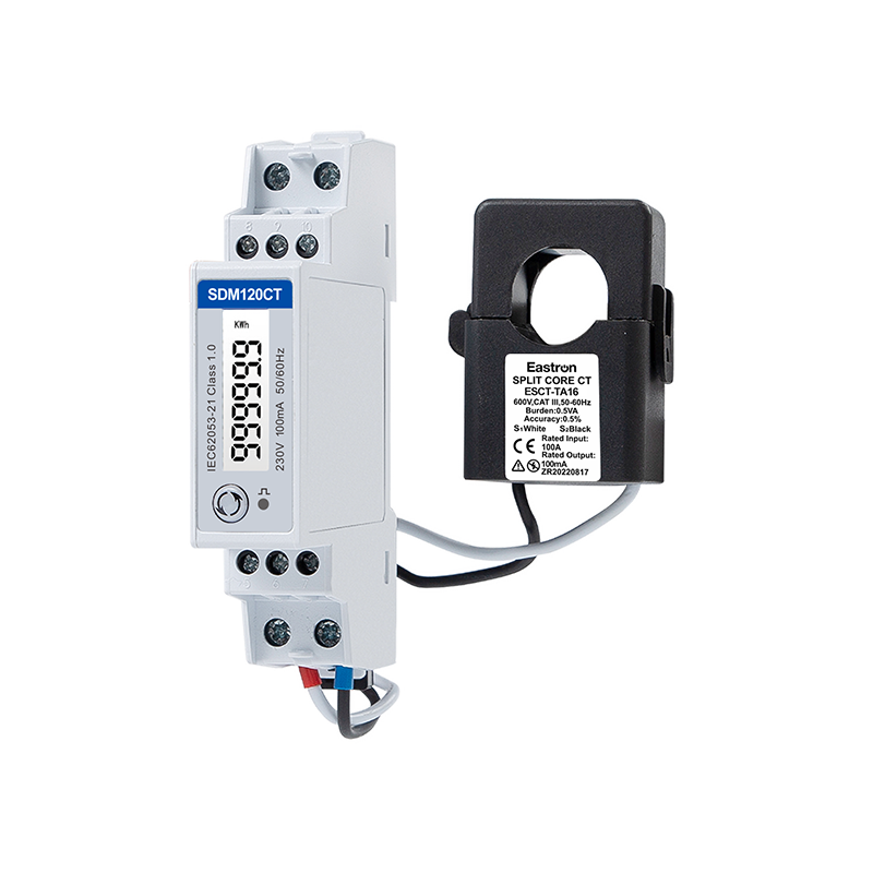 MID/RCM 100mA CT entrada carril Din monofásico multifunción Solar PV/medidor de exportación cero para medición fotovoltaica