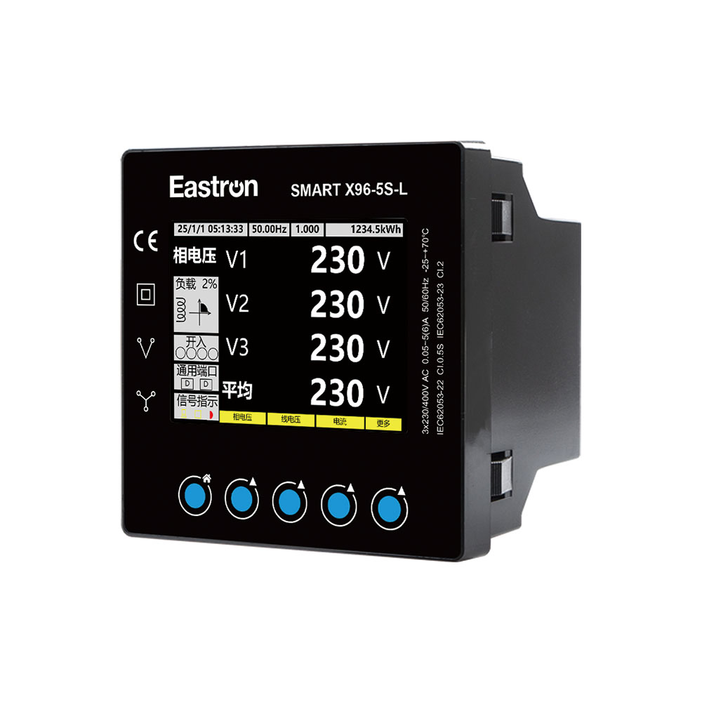 Analizador de potencia multifunción montado en panel 63.o THD RS485