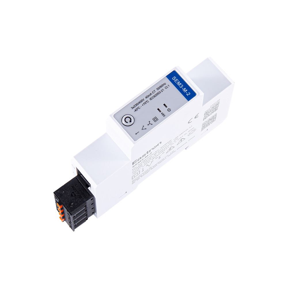 Medidor de energía multifunción trifásico Modbus RS485 tipo carril Din con conexión CT