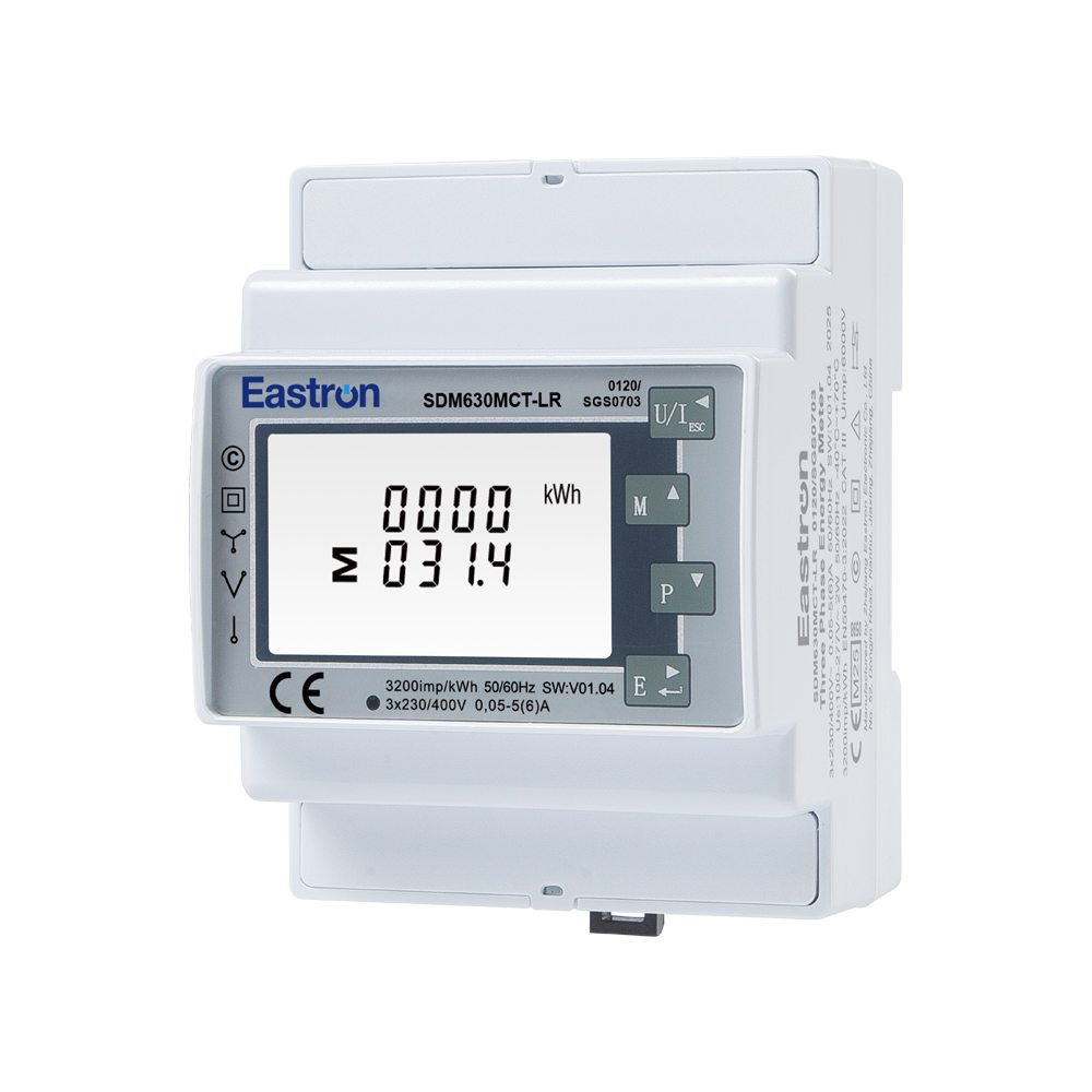 CT Operated LoRaWAN Din Rail Three Phase UL Energy Meter