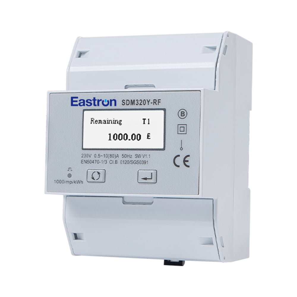 Medidor de energía monofásico con tarjeta IC RF para sistema prepago