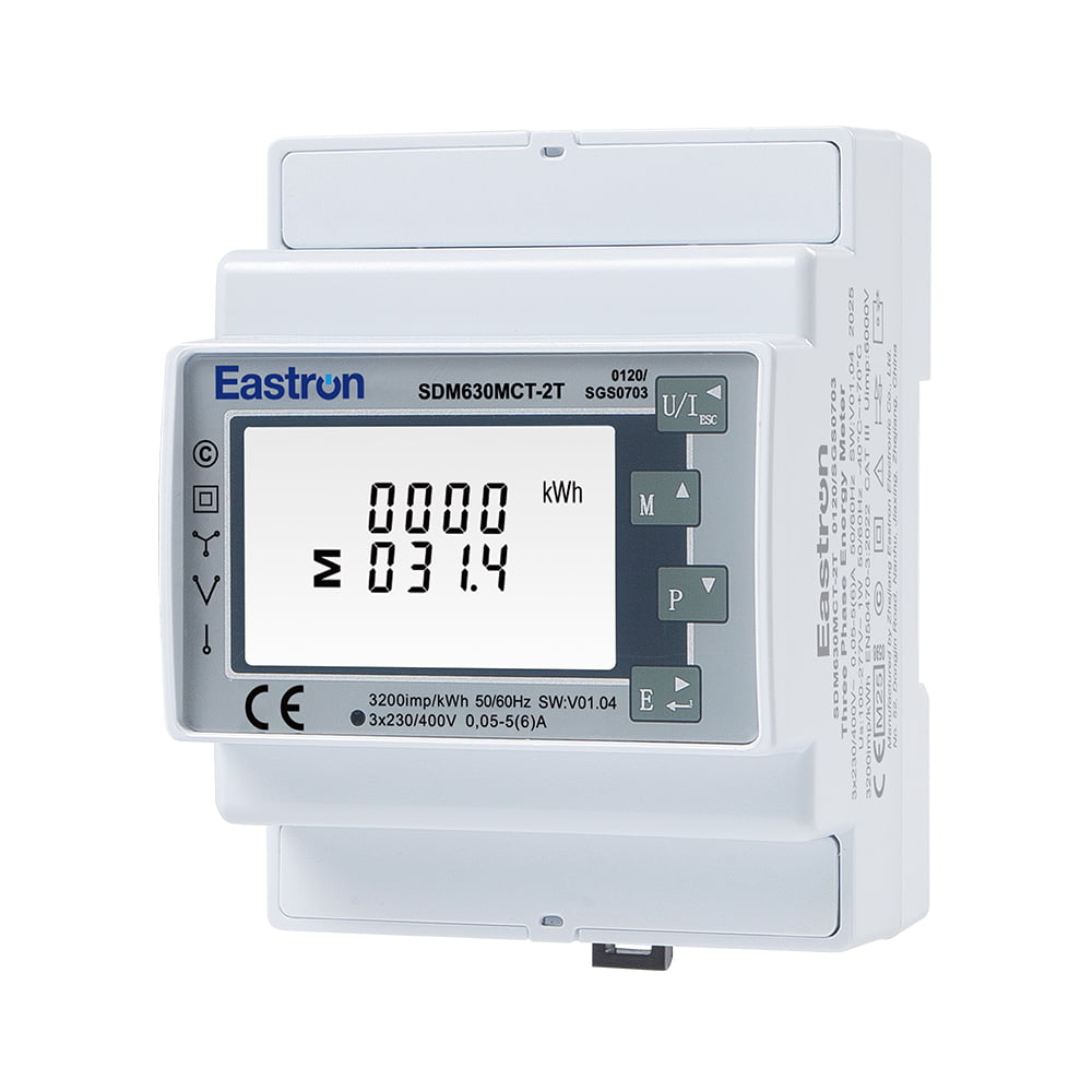 CT Operated Dual Tariff RS485 Modbus Din Rail Three Phase UL Energy Meter