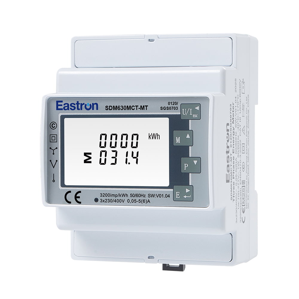 Multi-tariff CT Operated RS485 Din Rail Three Phase UL Energy Meter