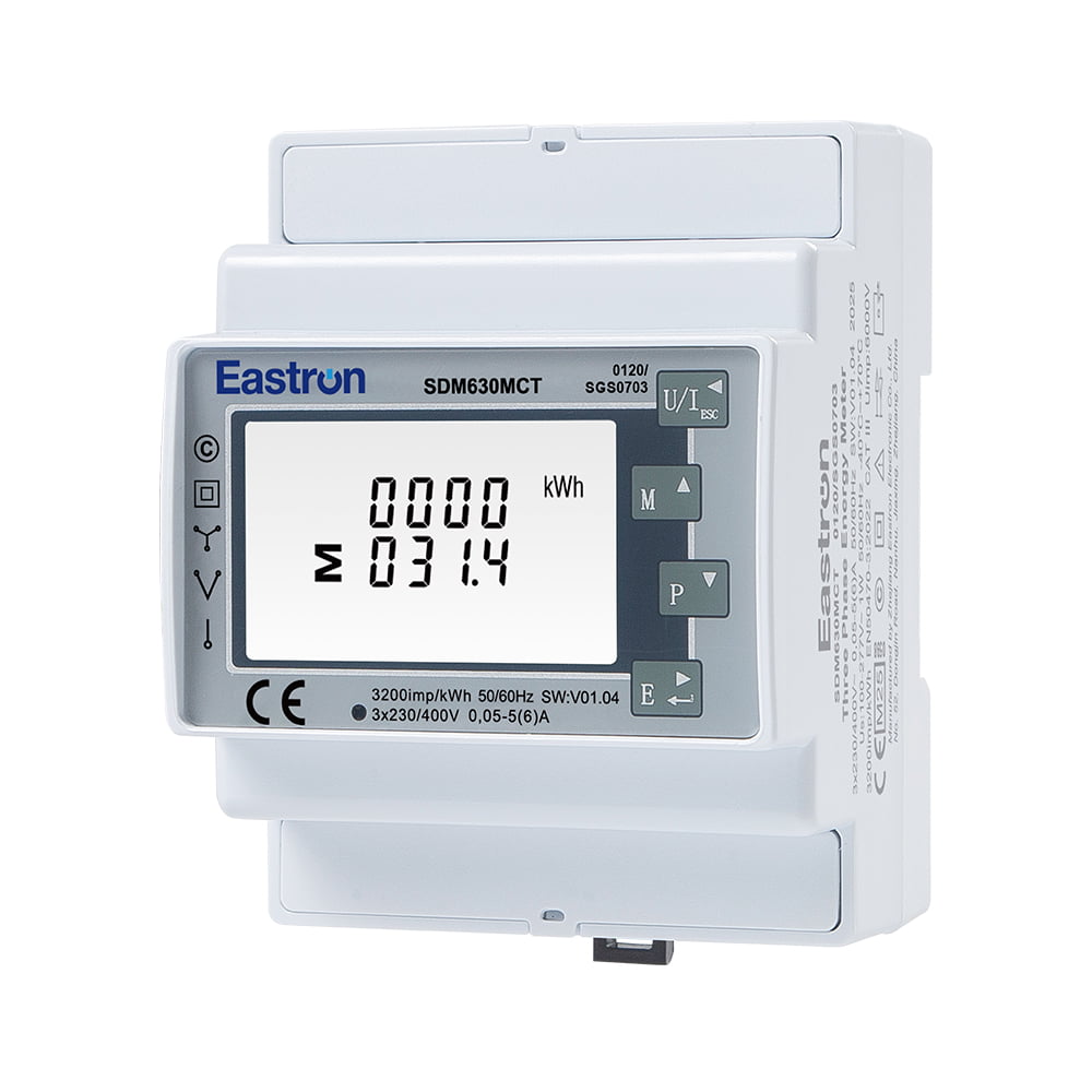 CT Operated RS485 Modbus Din Rail Three Phase UL Energy Meter